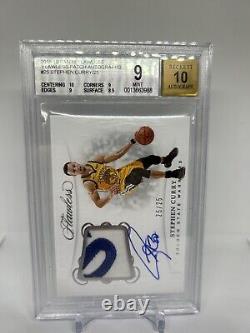 Stephen Curry Flawless Patch Auto 25/25 On Card Game Worn Patch BGS 9/10