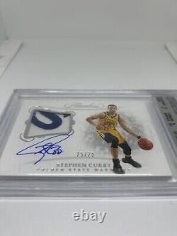 Stephen Curry Flawless Patch Auto 25/25 On Card Game Worn Patch BGS 9/10