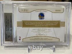 Stephen Curry Flawless Prime Materials Gold 3 Color Patch 1/10 Auto BGS 9.5