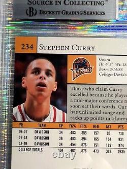 Stephen Steph Curry Rookie Auto Panini BGS Authentic Autograph