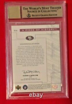 Steve Young 2001 UD Pros & Prospects Game Worn Patch Auto BGS 9.5/10 GEM POP 4