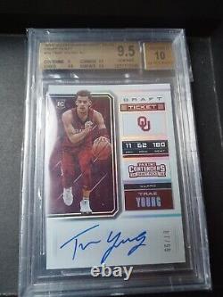 TRAE YOUNG 2018 Panini Contenders Draft Ticket RC AUTO BGS 9.5/10? #7/99! 