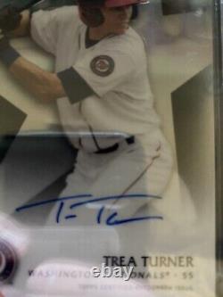 TREA TURNER AUTO On ROOKIE CARD Signed AUTOGRAPH BGS 9.5 Auto 10! VERY LOW POP