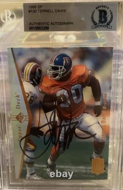 Terrell Davis? 1995 SP Rookie Auto BGS BAS Authentic HOF Autograph RC