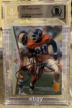 Terrell Davis? 1995 SP Rookie Auto BGS BAS Authentic HOF Autograph RC