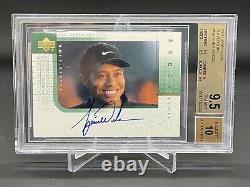 Tiger Woods 2001 Upper Deck Golf Players Ink Rookie RC Auto Autograph BGS 9.5/10