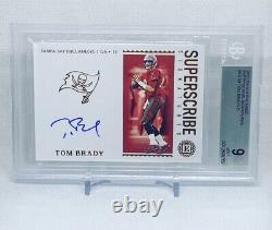 Tom Brady 2020 Encased Auto #/5 Bgs 9 10 Autograph Tampa Bay Buccaneers On Card