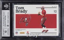 Tom Brady 2020 Encased Auto #/5 Bgs 9 10 Autograph Tampa Bay Buccaneers On Card