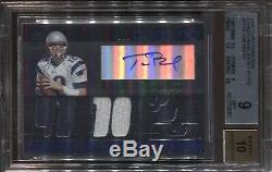 Tom Brady Bgs 9 2006 Topps Paradigm Jersey Auto Autograph Patriots /99 5351