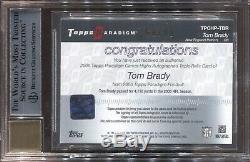 Tom Brady Bgs 9 2006 Topps Paradigm Jersey Auto Autograph Patriots /99 5351
