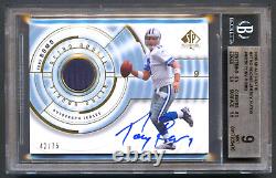Tony Romo 2008 Ud Sp Authentic Rookie Retro Jersey Auto Autograph /75 Bgs 9 Mint