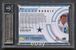 Tony Romo 2008 Ud Sp Authentic Rookie Retro Jersey Auto Autograph /75 Bgs 9 Mint