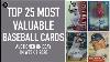 Top 25 Most Expensive Baseball Cards Sold On Ebay Week 1 2020