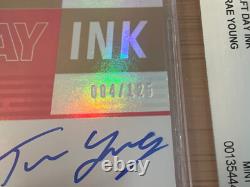 Trae Young 2018-19 Absolute Draft Day Autograph #5 /125 BGS 9 Auto 10 ON CARD