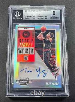 Trae Young 2018 Contenders Optic #124 Autograph Auto Rookie Rc Bgs 9 Nba Hawks