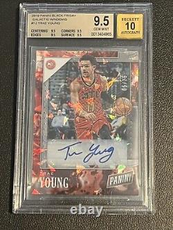 Trae Young 2019 Panini Black Friday Auto Autograph #5/25 BGS 9.5 Gem Hawks RARE