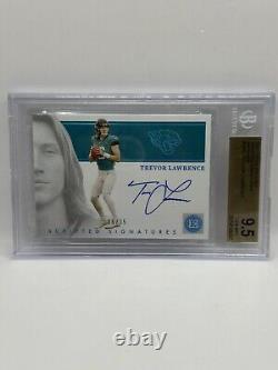 Trevor Lawrence 2021 Panini Encased Sapphire Rookie On Card Auto /35 BGS 9.5 RC