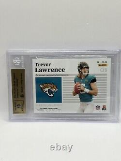 Trevor Lawrence 2021 Panini Encased Sapphire Rookie On Card Auto /35 BGS 9.5 RC