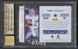 Troy Aikman 2011 Totally Certified Gold Auto Autograph /10 Bgs 9.5/10 Pop 1