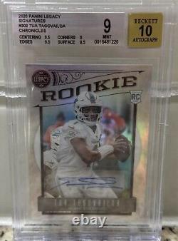 Tua Tagovailoa 2020 Panini Legacy Rookie Prizm Auto /99 BGS 9