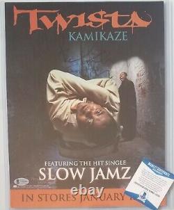 Twista Signed Poster Beckett Bas Coa Bgs 11x14 Autographed Rap Music Rapper Auto