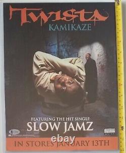 Twista Signed Poster Beckett Bas Coa Bgs 11x14 Autographed Rap Music Rapper Auto