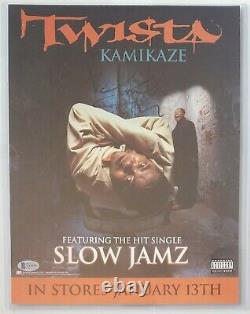 Twista Signed Poster Beckett Bas Coa Bgs 11x14 Autographed Rap Music Rapper Auto