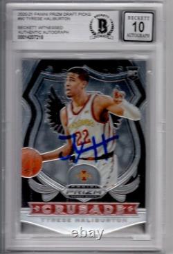 Tyrese Haliburton Signed 2020-21 Panini Prizm Draft #90 RC Rookie (BGS 10 AUTO)