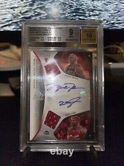 UD Dual Auto Michael Jordan Lebron James Signed /15 BGS 9/10! Autograph Jersey