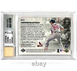 Upper Deck UD Mark McGwire of Greatness 70 HR jersey autograph BGS 9 & 10 Auto