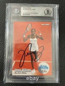 Venus Williams 2003 Netpro International Rookie RC Auto Autograph AU SP 7/10 BGS