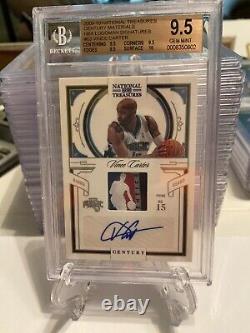 Vince Carter 2009-10national Treasures Nba Logoman Auto Autograph 1/1 Bgs 9.5/10