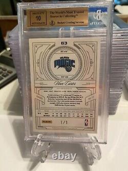 Vince Carter 2009-10national Treasures Nba Logoman Auto Autograph 1/1 Bgs 9.5/10