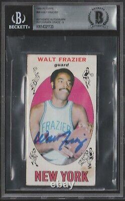 Walt Frazier 1969 69 Topps Auto Autograph RC Signed Rookie #56 BGS Beckett AUTH