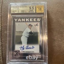 Yogi Berra Signed 2004 Topps Retired Signature BGS 9.5 Auto 10